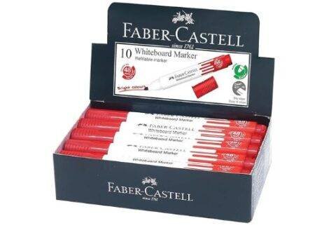 Faber-Castell Refillable Whiteboard Markers Pkt/10 Pcs - Image 4