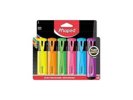 Maped Fluo Peps Classic Highlighters, Assorted Colors, Pkt/6 Pcs - Image 7