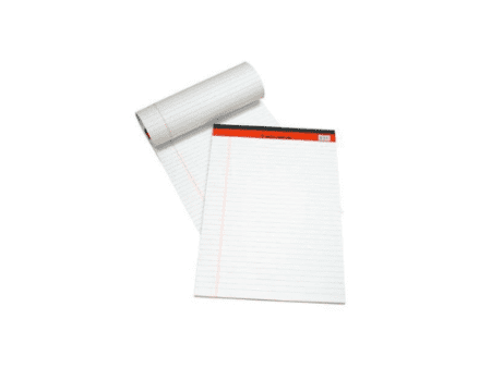 Sinarline Legal Pad, White, A5 - Image 1