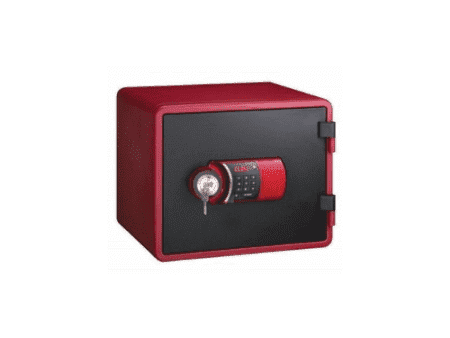 Eagle Fire Resistant Safe - 1 Digital + 1 Keylock, Red - Image 1