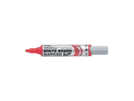 Pentel Maxiflo Bullet Tip Whiteboard Marker Pkt/12 Pcs - Image 4