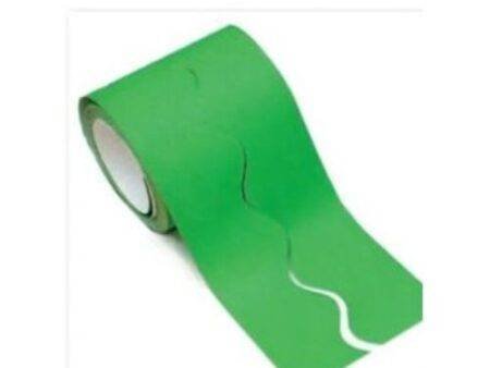 SCO CARD DECORATIVE BORDER ROLL APPLE GREEN 57MMX15M 1PC-DR - Image 1