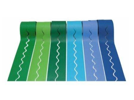 SCO CARD DECORATIVE BORDER ROLL COOL COLOURS 57MMX15M 6PCS-DR - Image 1
