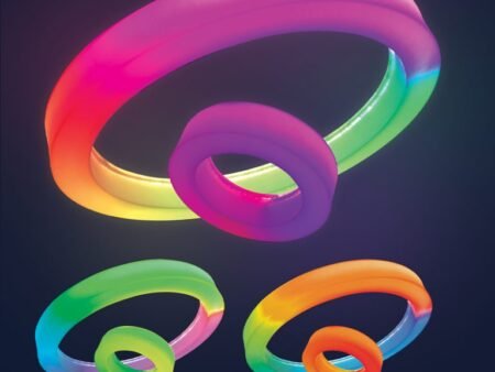 LED Colour Changing Ceiling Ring : Large - 100cm (includes UK and EU adapter) - Image 1